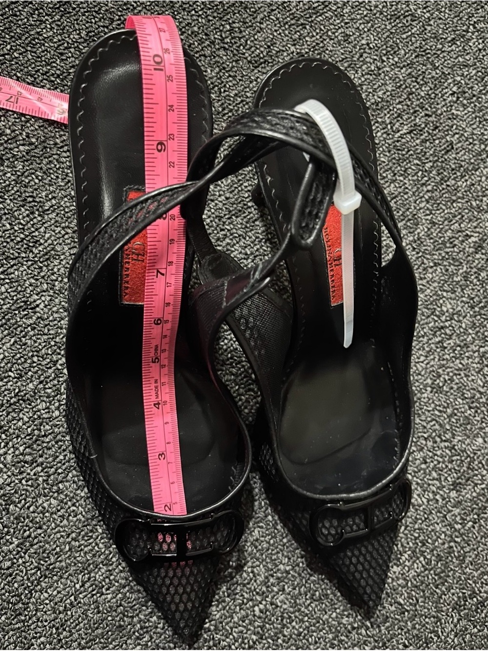 $595 CH Carolina Herrera Insignia Mesh Slingback Pumps Size 39 US 8.5 - Picture 11 of 13